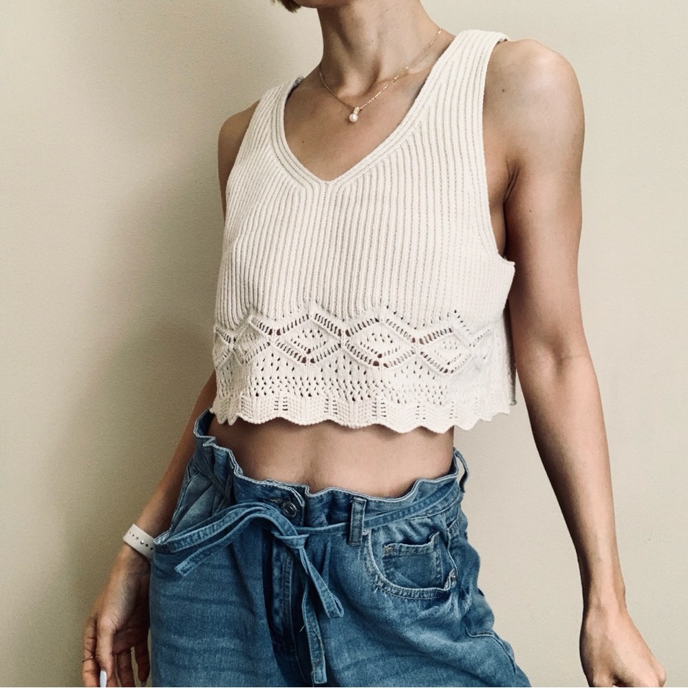 Brand New anthropologie house of harlow 1960 knit top L